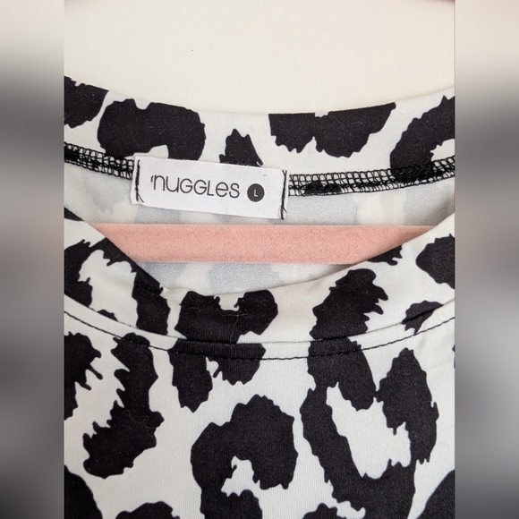 Nuggles L Harper Jane Black and White Leopard Print Dress - Picture 2 of 2